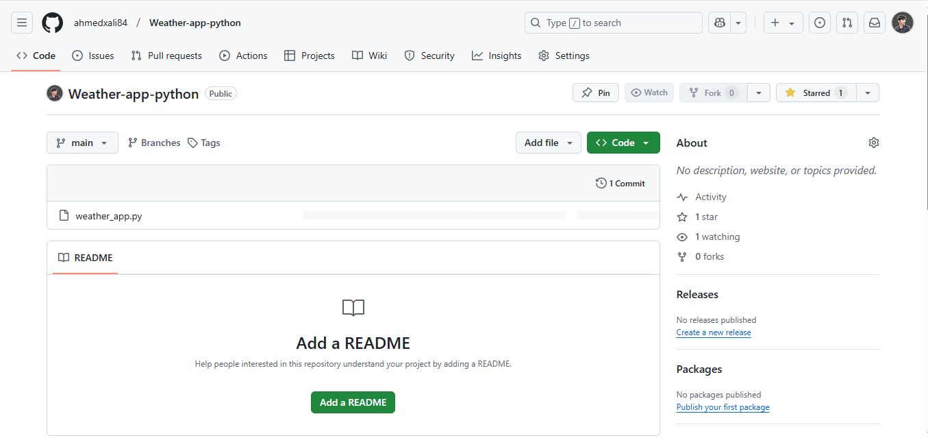 Weather App Using Python
